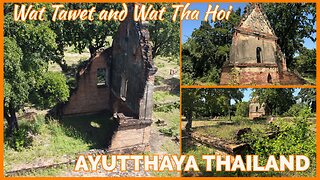 Wat Tawet and Wat Tha Hoi - Unseen Temple Tour With Drone Footage - Ayutthaya Thailand 2025