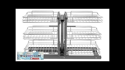 3 Tier 6 Shelf Blind Corner Pull Out Organizer Chrome Kitchen Cabinet Review