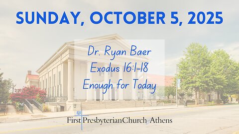 First Presbyterian Church; Athens, GA; October 5th 2025