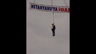 'Ejecutan' efigie de Netanyahu