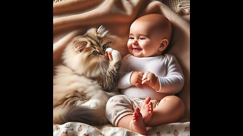 Cat and baby 😍