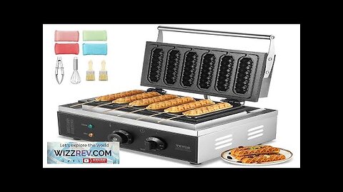 VEVOR 6PCS Commercial Waffle Stick Maker Waffle Baker Hot Dog Waffle Iron Review