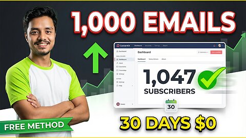 I Grew My Email List to 1,000 Subscribers in 30 Days (No Paid Ads) — Here's Exactly How I Did It