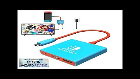 Switch Dock for Nintendo Switch Docking Station Portable Switch TV Adapter Support Review