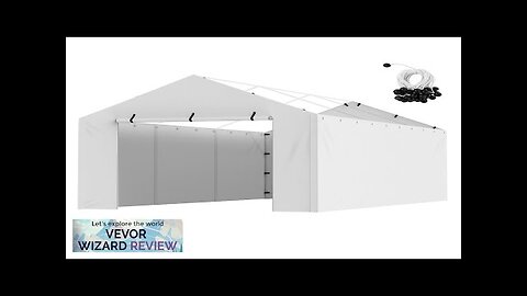 VEVOR Carport Replacement Canopy Cover Side Wall 10 x 20 ft Garage Review