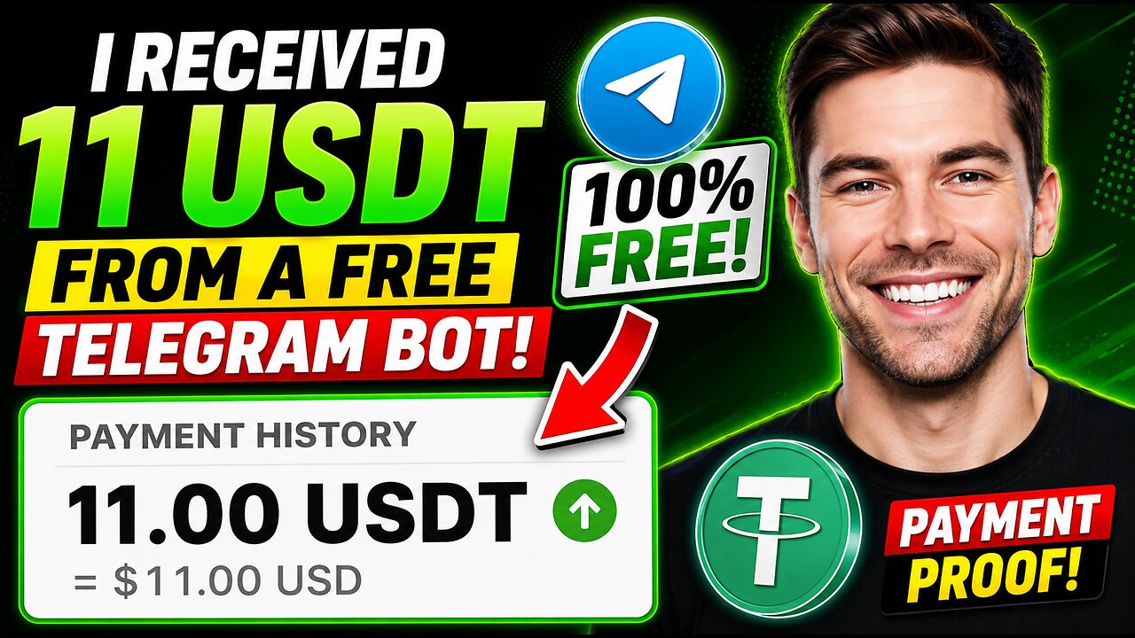 🔥 I JUST WITHDREW $11 USDT FROM THIS TELEGRAM BOT! 😱 INSTANT PAYMENT PROOF (Still Paying!)