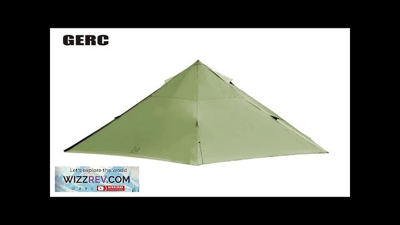 GERC Indian Hexagonal Pyramid Tent Outdoor Camping Camping Portable Foldable Large Thickened Review