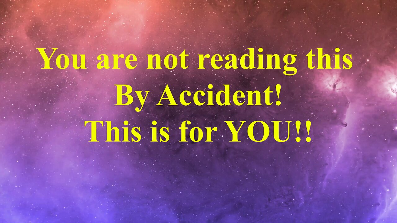 You are not reading this by accident this for you || God's Message