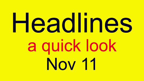 Headlines - Nov 11