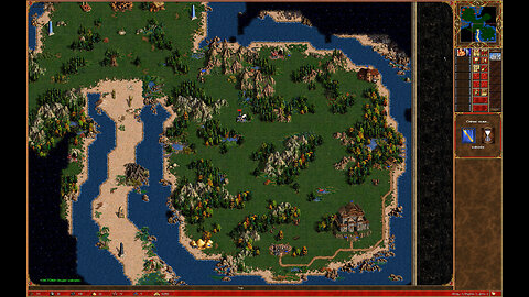 Герои 3: карта "Багрянец и Клевер": играем с другом против нормальной сложности AI, Linux