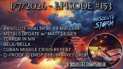 Absolute Storm Ep 153 1/7/2026 6pm EST Absolute Health|Minnesota|Bela|Q-Proof