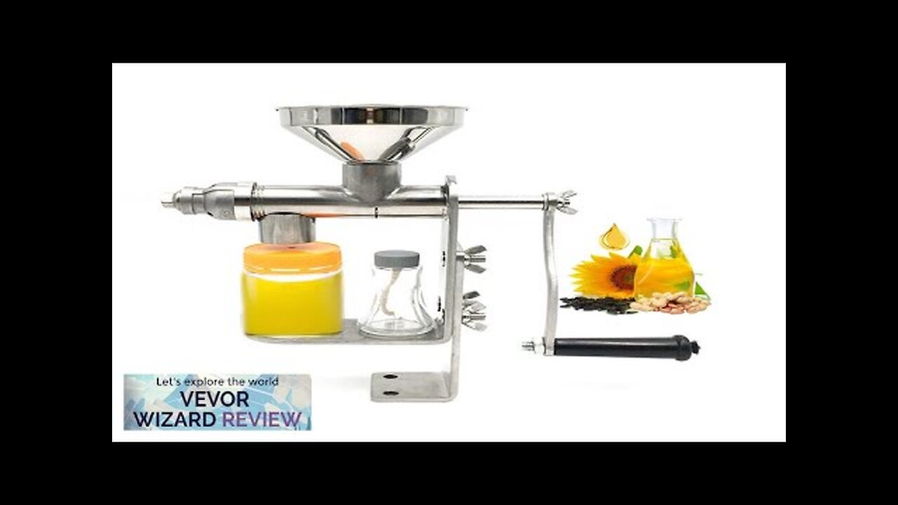 VEVOR Manual Oil Press Stainless Steel Oil Press Machine Nut and Seed Review