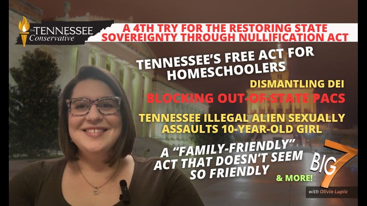 Another Shot at State Sovereignty / A “TRUE” School Choice Bill / Blocking Out-of-State PACs & More!