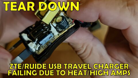 Failing ZTE RUIDE 700mA 240v USB Travel Charger tear down