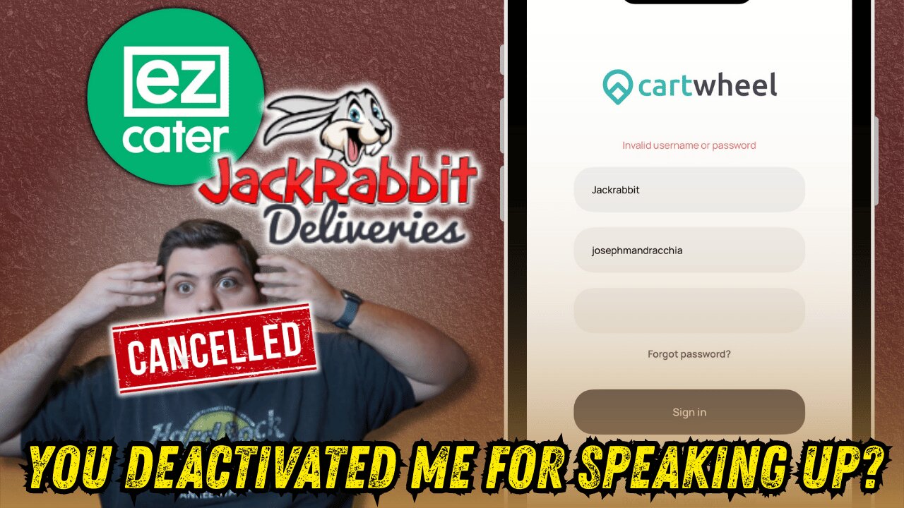 Jackrabbit Deliveries Deactivated Me for Speaking Out?! (ezCater Ignored It)