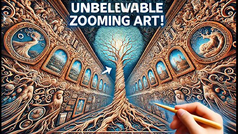 Zooming Art Magic: Watch a Masterpiece Come to Life!"