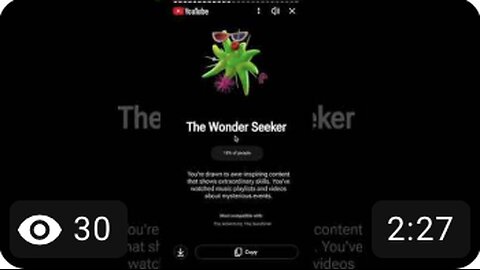 2025 RECAP Personality typeThe Wonder Seeker