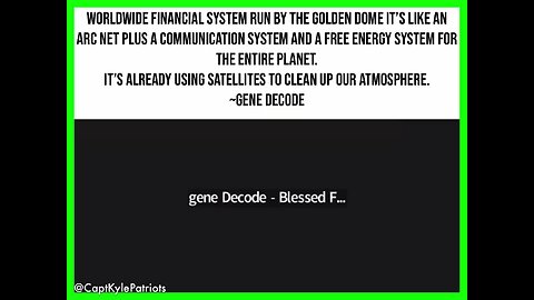 Gene Decode; Worldwide Financial System Run By The Golden Dome