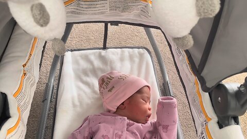 Blasian Babies Newborn Daughter Falls Asleep On Her Own. Blasian Parents Made A Breakthrough!