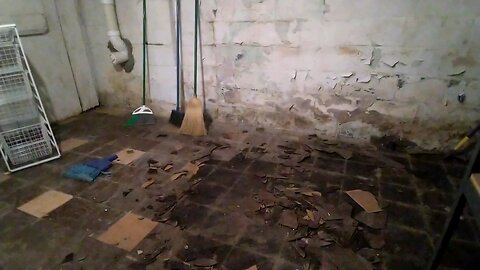 #AsMr Scrape Up Floor Tile Tyvek