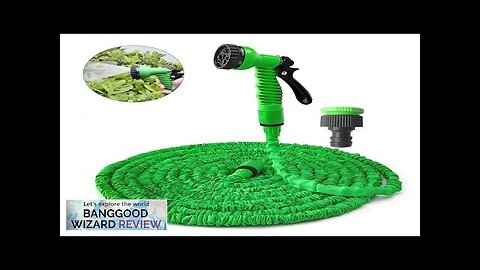 Flexible Garden Hose Set 7-Function Spray Gun Hose Expandable High Pressure Car Review