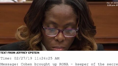 Plaskett was texting Epstein at the hearing? Thurday, Plaskett's chief of staff said she couldn't confirm her texting w/ him