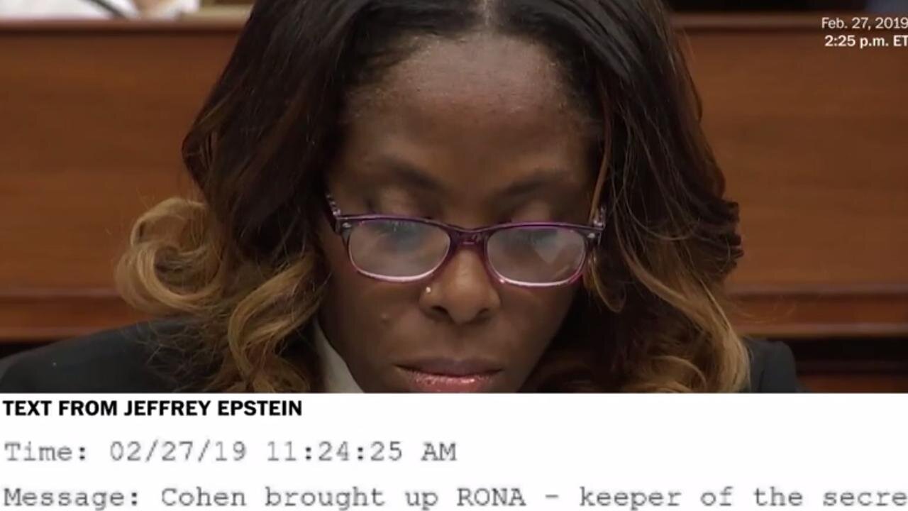 Plaskett was texting Epstein at the hearing? Thurday, Plasketts chief of staff said she couldnt confirm her texting w/ him