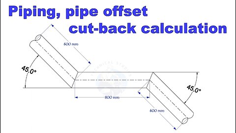 Pipe and Piping Offset Cut-Back Calculation Techniques