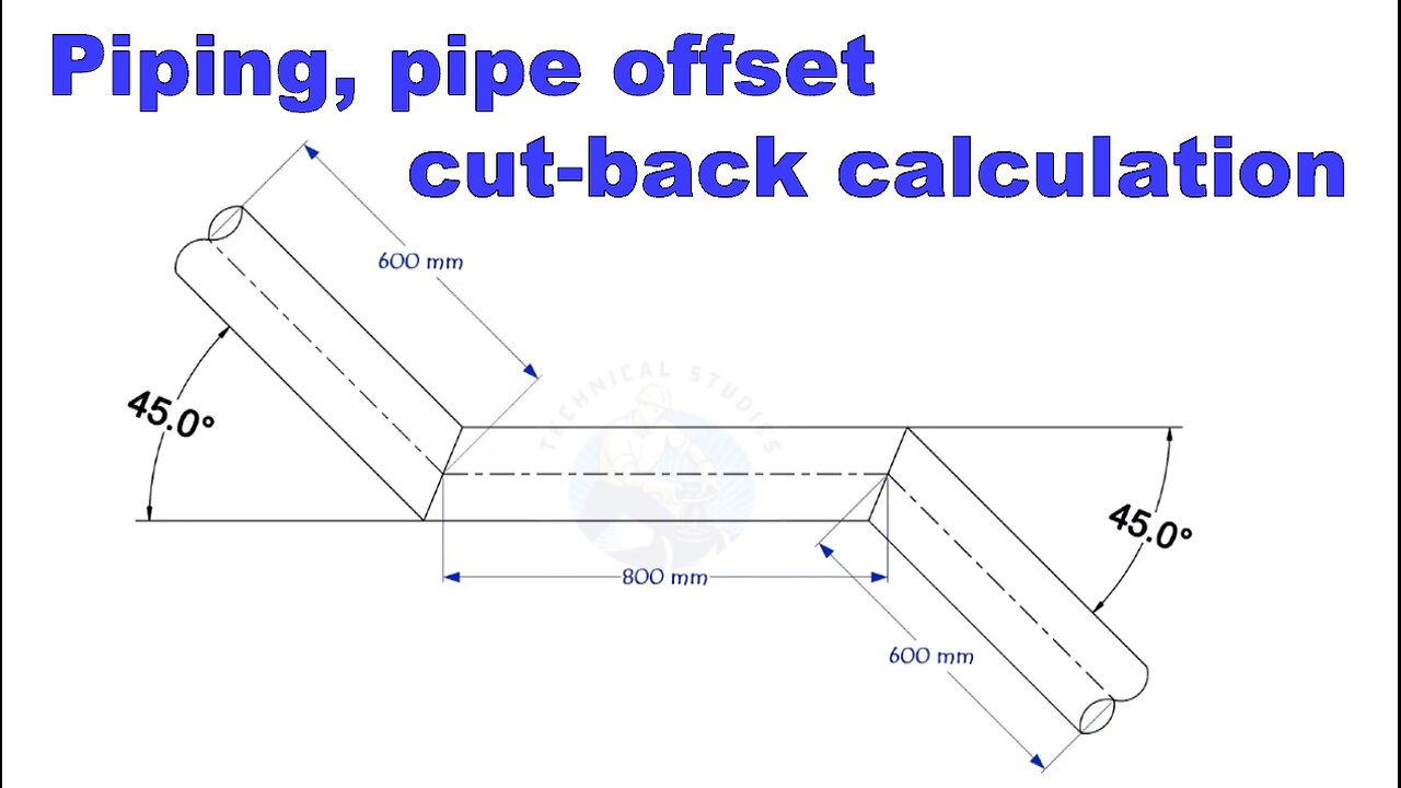Pipe and Piping Offset Cut-Back Calculation Techniques
