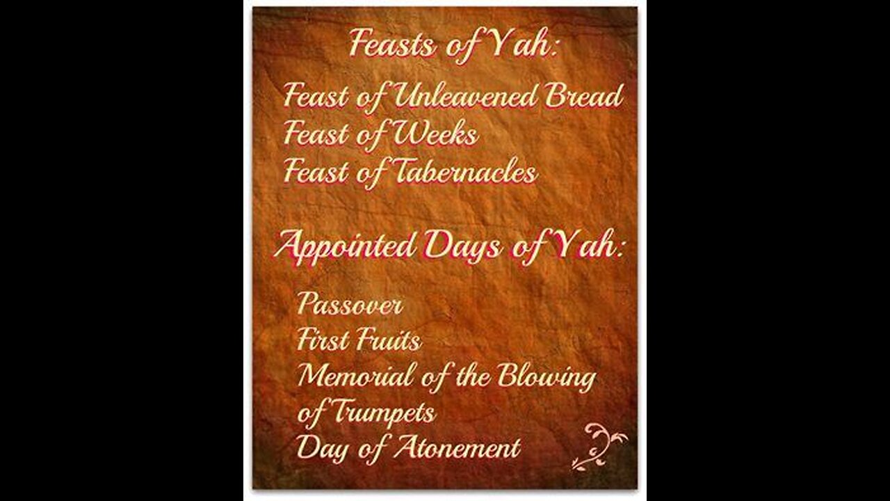 Feast Law: Convocation / Congregation