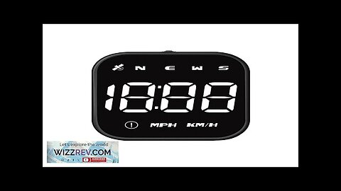 Car HUD Head-up Display Car GPS Universal Multi-function Speedometer Compass HD Smart Review