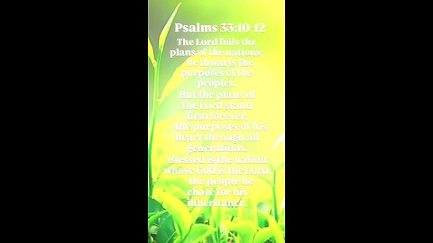 Psalms 33:10-12