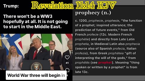 Trump says, “No World War Three” | The LORD states it WILL BE World War 3 #ww3