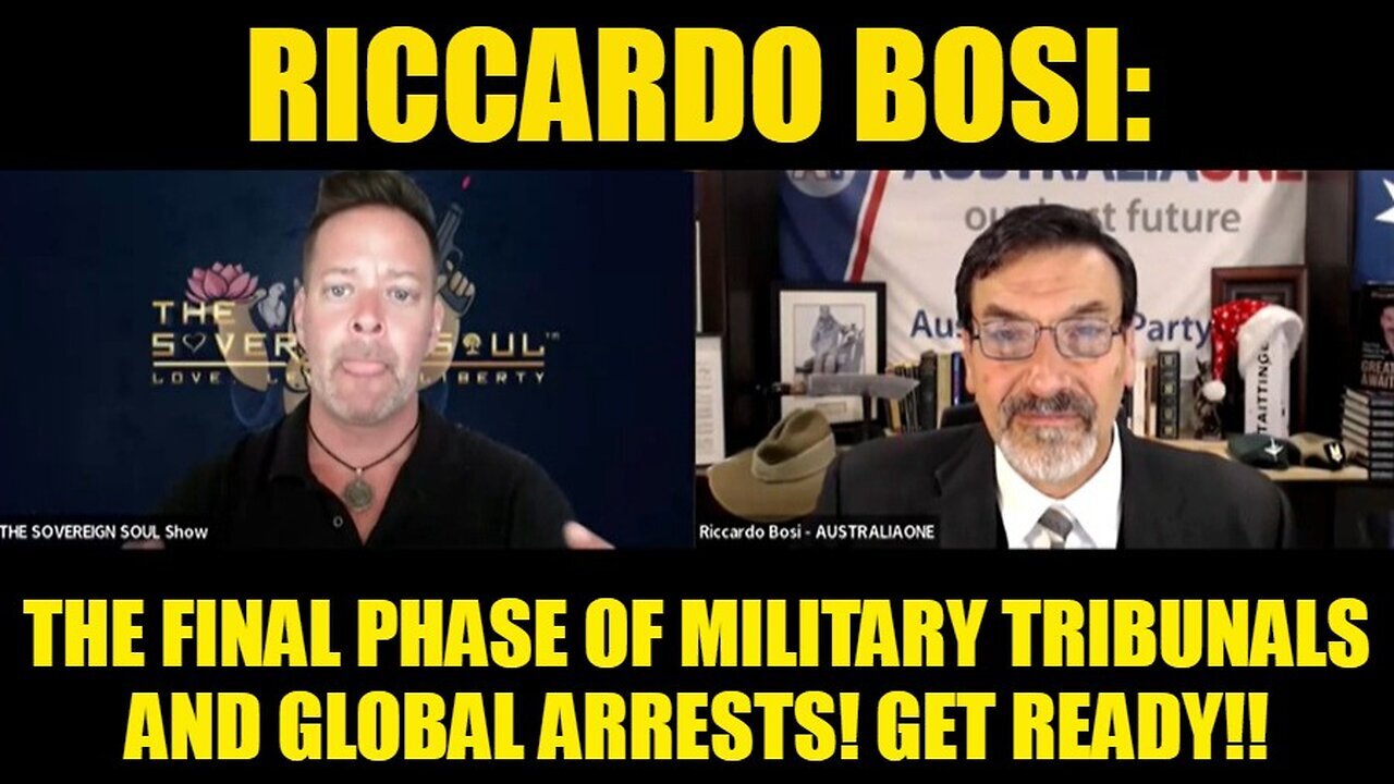 Riccardo Bosi: The Final Phase of Military Tribunals and Global Arrests! Get Ready!! MUST SEE