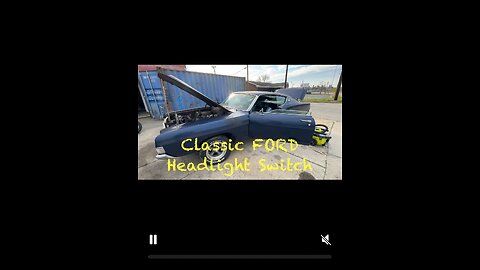 1968 Ford Fairlane Headlight switch replacement