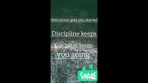 "Discipline Over Motivation"