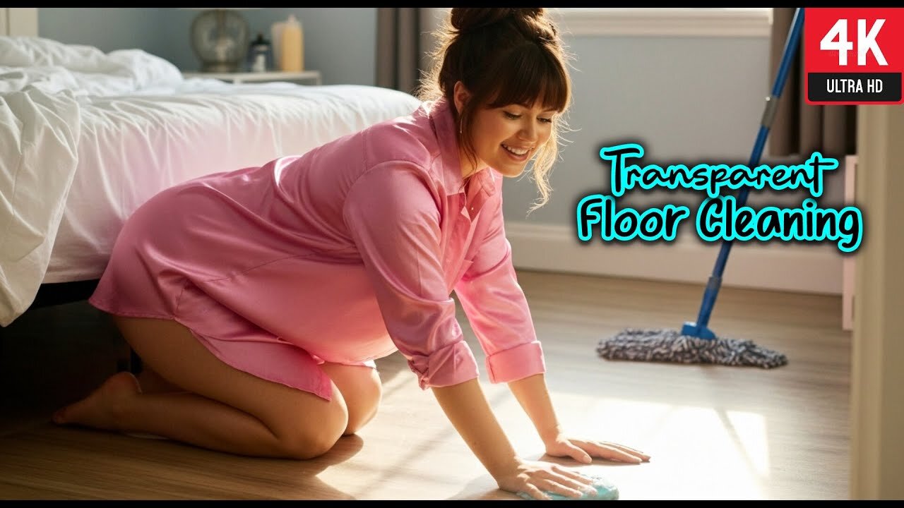 Transparent 4K Floor Cleaning ✨ | Satisfying Daily Home Routine With Nuha