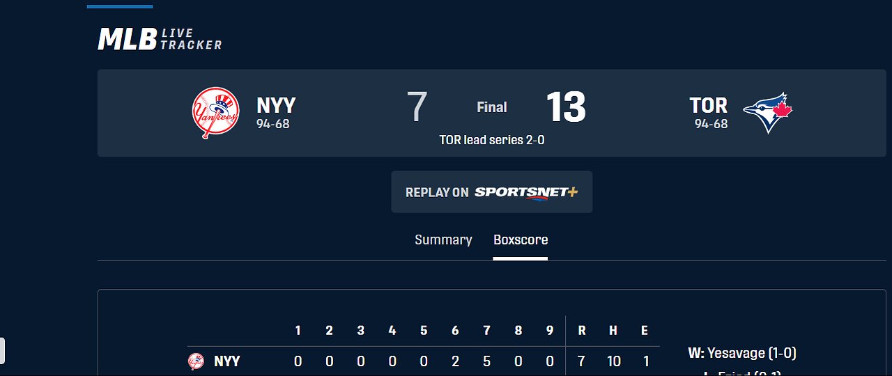 MLB TALK - Jays Take The First 2 of ALDS