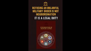 A Duty to Disobey Unlawful Orders