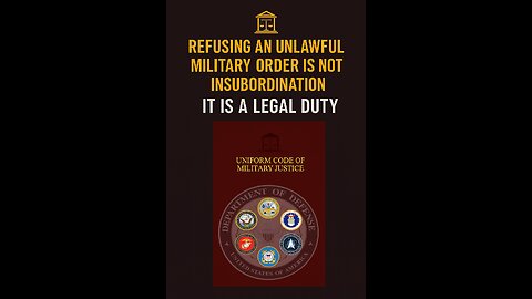 A Duty to Disobey Unlawful Orders
