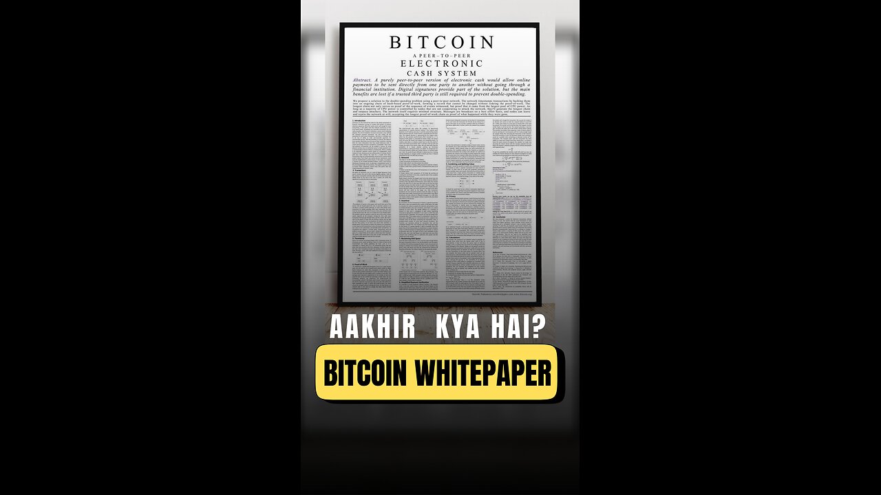 Day 3/60 – Bitcoin Whitepaper: सब कुछ यहीं से शुरू हुआ 📜