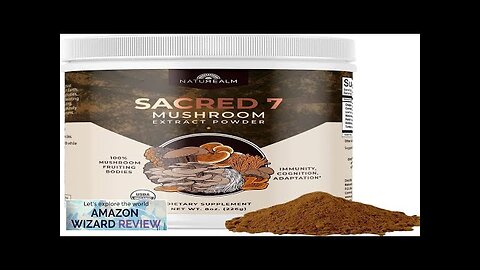 Naturealm Sacred 7 Mushroom Extract Powder Filler-Free Organic Review