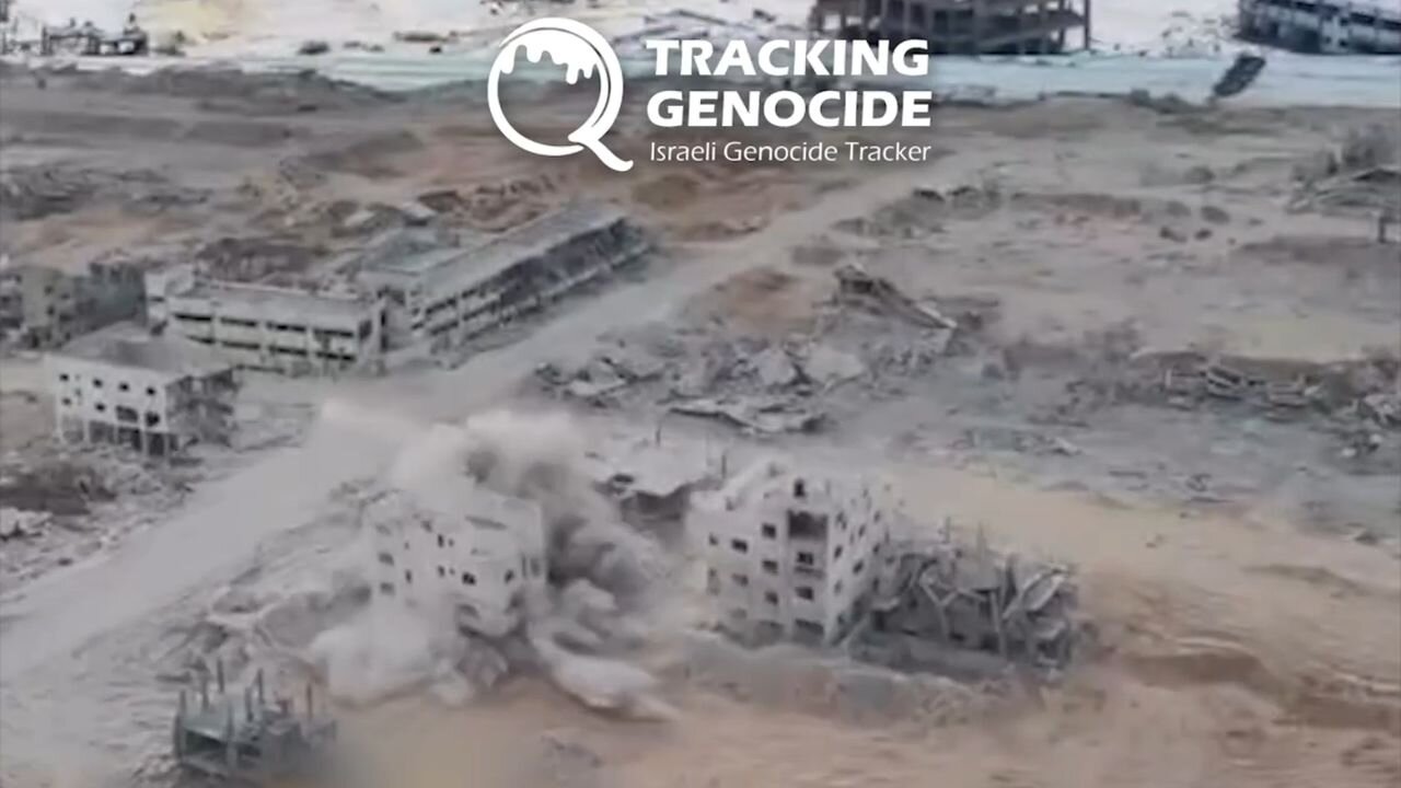 Záběry probíhajících demoličních prací v Gaze před zahájením prodejů parcel!