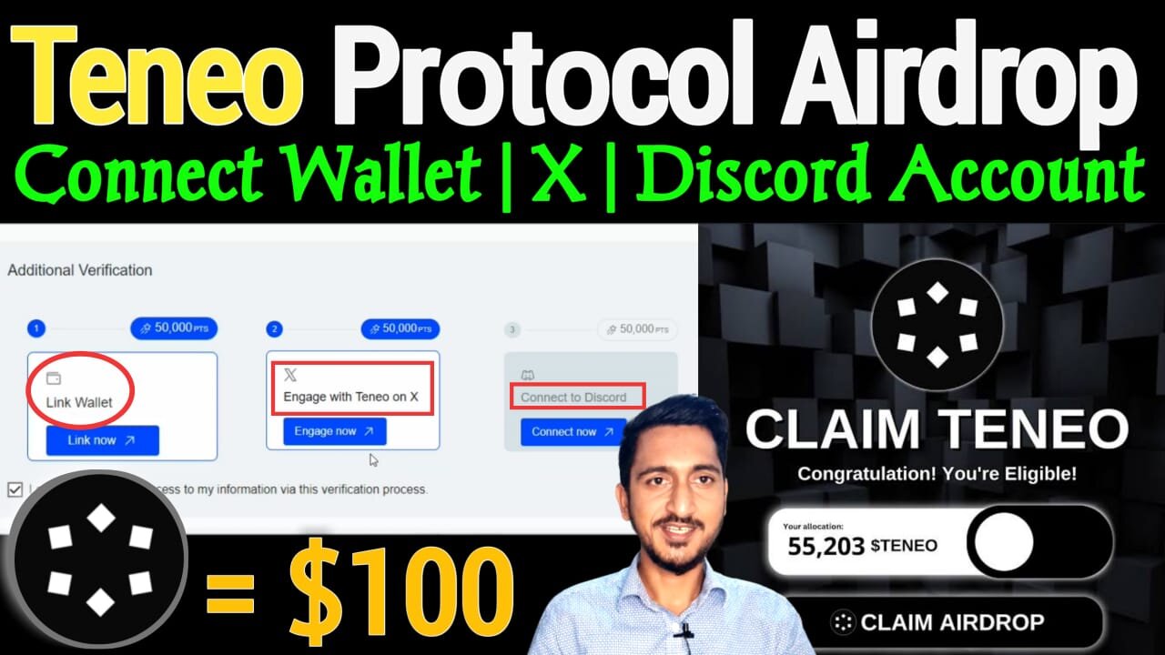 Teneo Protocol Airdrop Full Guide Connect Wallet/ X/ Discord | Teneo DePin Airdrop Like Grass