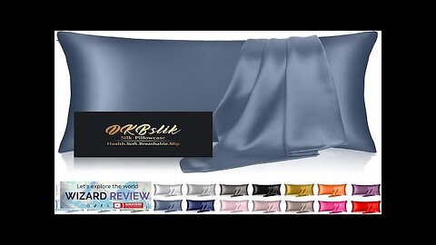 Silk Pillowcase for Hair and Skin Mulberry Silk Pillow Cases Standard Size Review