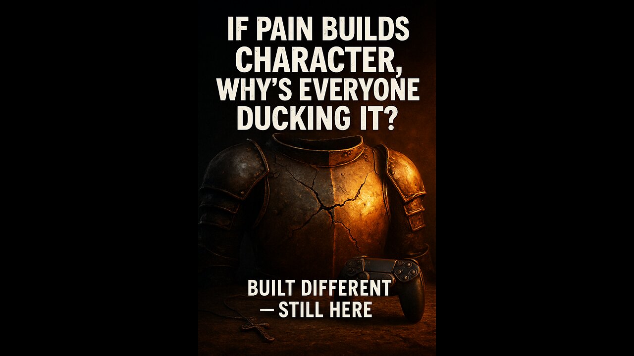 If Pain Builds Character, Why’s Everyone Ducking It? Built Different — Still Here. 🏋 ♂ 🩹💬
