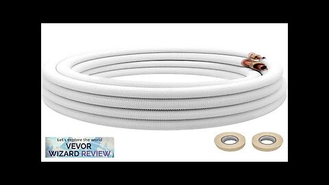 VEVOR Mini Split Copper Line Set 24.6ft Length 3/8" & 5/8" OD Review