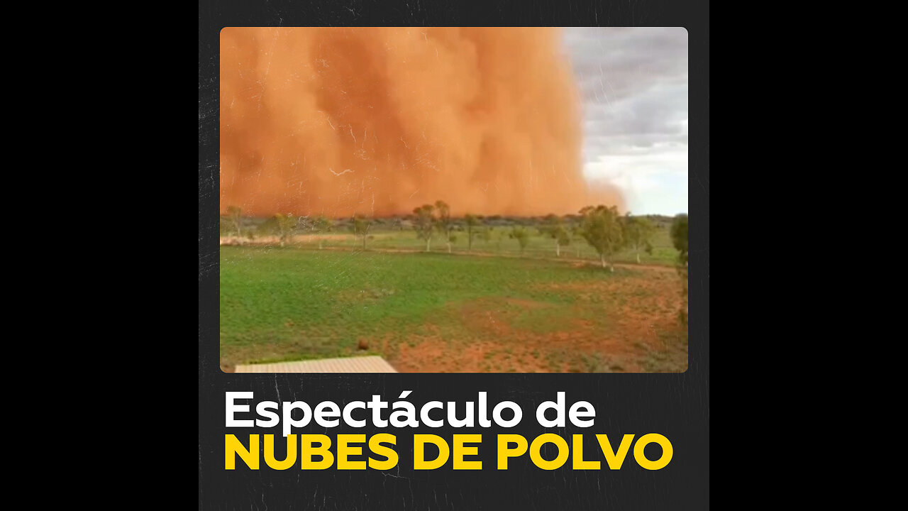 Enorme tormenta de polvo naranja en Australia