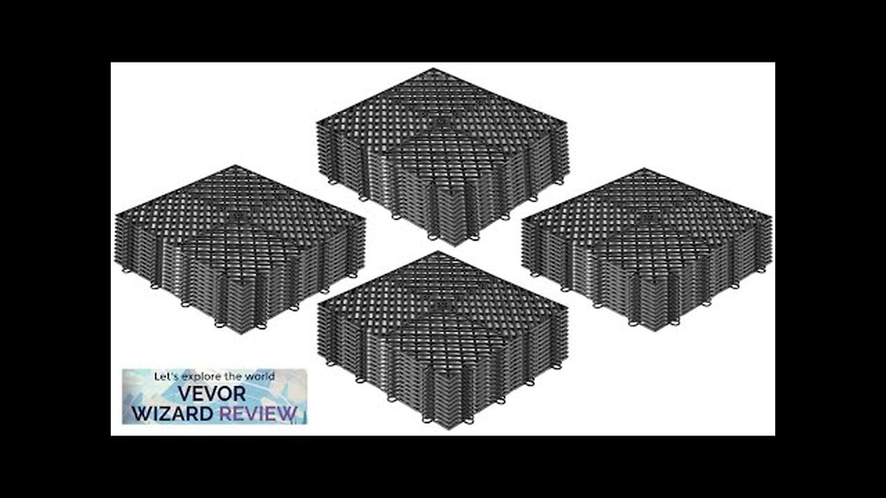 VEVOR Tiles Interlocking 50 PCS Black Drainage Tiles 12x12x0.5 Inches Deck Tiles Review