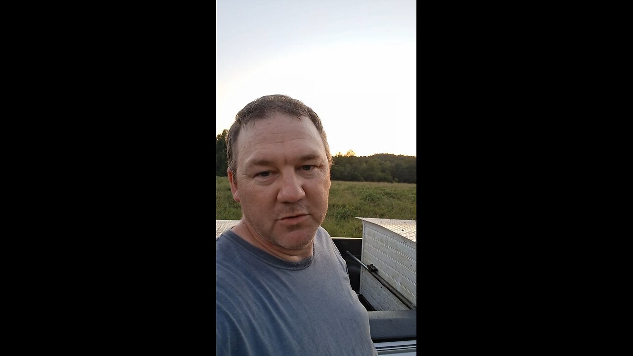 A summer sunset on the farm